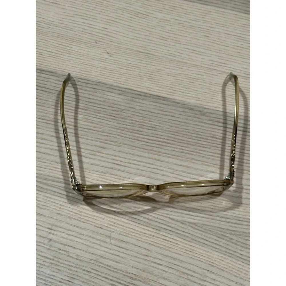 Vintage 50's Pathway Bronzetone Clear Gold Like Eyeglasses Frame Womens